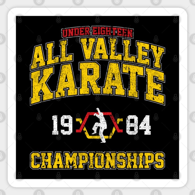 1984 All Valley Karate Championships Sticker by huckblade